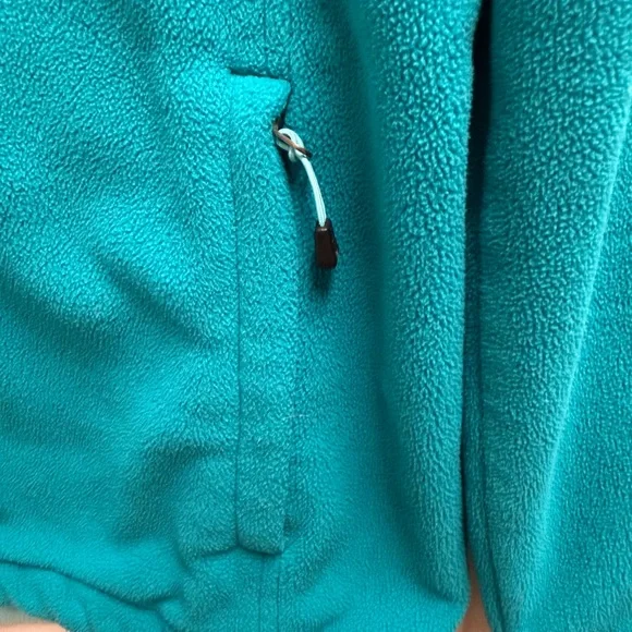 Women's The North Face Full-Zip Soft Fleece Jacket Teal Green Size Small EUC - Picture 5 of 11